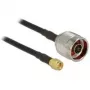 Koaxialkabel CFD200 DeLOCK 89421 10 m SMA Schwarz