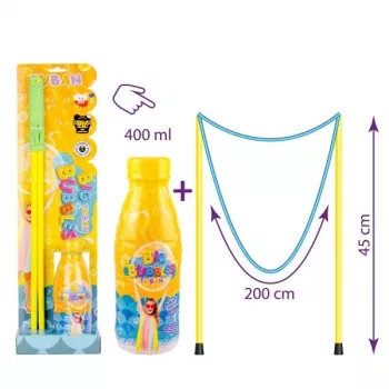 Schnur für große Seifenblasen + Flüssigkeit 400 ml