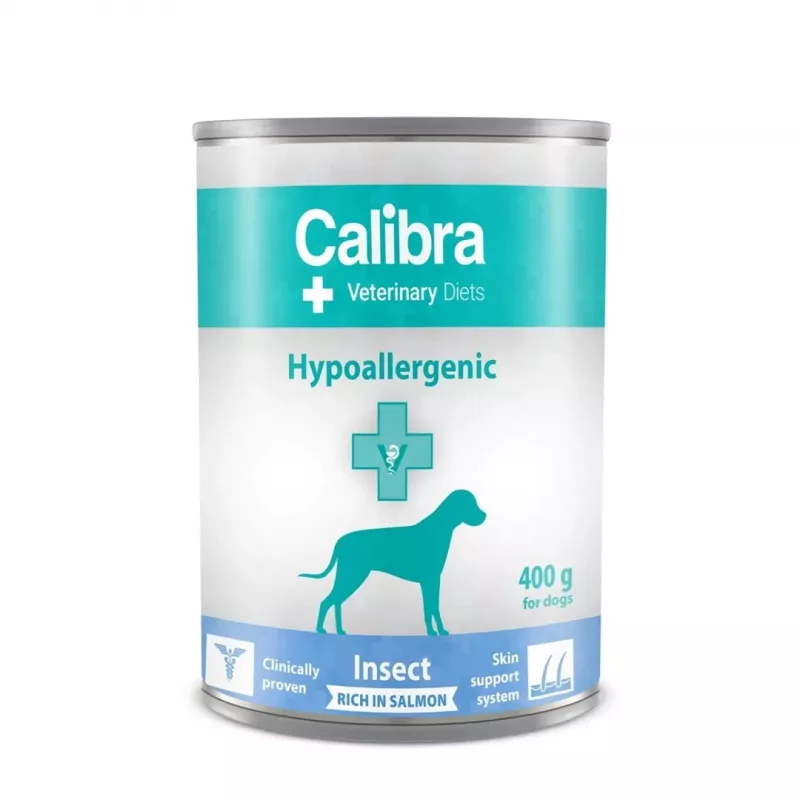 CALIBRA VD Dog Hypoallergenic Insect&Salmon - Nassfutter für Hunde - 400g