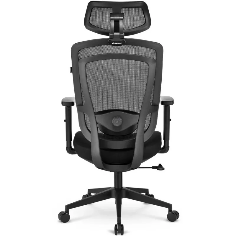 Bürostuhl Sharkoon OfficePal C10 – schwarz, ergonomisches Design, höhenverstellbar