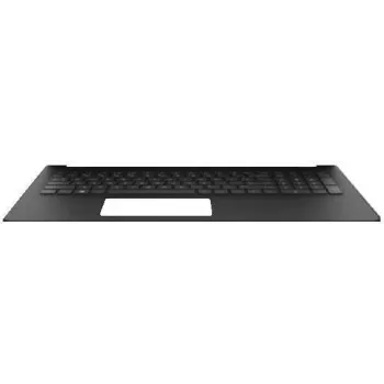 Gehäuseunterteil mit niederländischer Tastatur für HP 15 Laptops, grau/silber - L24637-B31