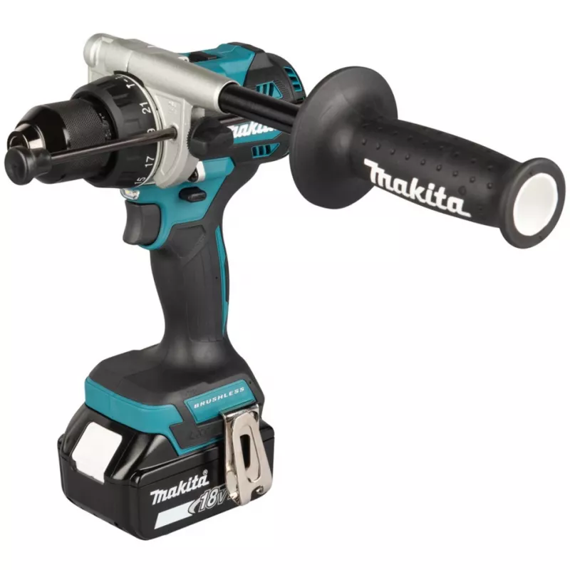Cordless Impact Drill Driver DHP492RTJ, 18Volt (Blau/Schwarz, 2x Lithium-Ionen-Akku 5,0Ah, MAKPAC Gr.2)