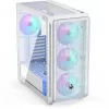 Endorfy Arx 700 ARGB PC-Gehäuse, Midi-Tower, ATX, Tempered Glass - inklusive 4x 140-mm-ARGB-Lüfter, Weiß (EY2A017)