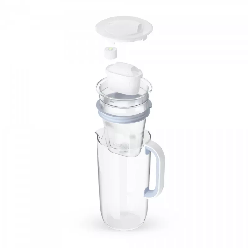 Tischwasserfilter BRITA 1050452, MAXTRA, 2,5 L Tank (1,4 L gefiltert), Blau/Weiß