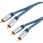 Audiokabel S/CONN SP40105 5m 2xRCA Blau