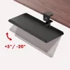 Maclean Unter-Tisch-Tastaturhalterung, max. Belastung 5 kg, horizontal und vertikal verstellbar, schwarz, MC-108 B