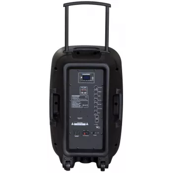 Blaupunkt PA12 tragbarer Lautsprecher 650 W Stereo tragbarer Lautsprecher Schwarz