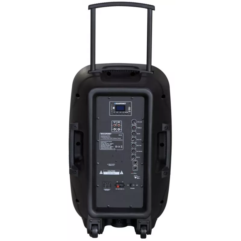 Blaupunkt PA12 tragbarer Lautsprecher 650 W Stereo tragbarer Lautsprecher Schwarz