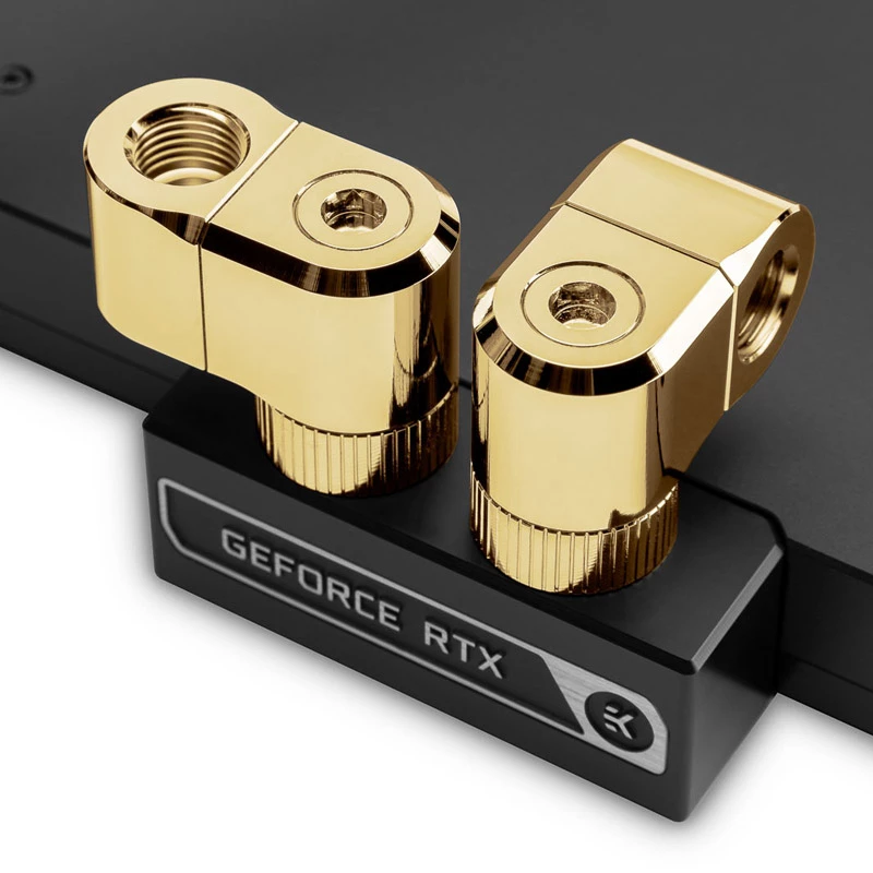 Fitting EK Water Blocks Messing Gold 33 mm