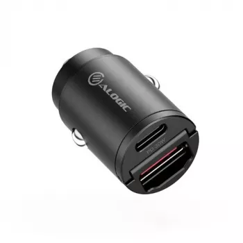 ALOGIC Rapid Power 30W Mini Auto-Ladegerät USB-C USB-A Schnellladung