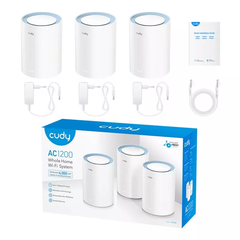 Mesh-System Cudy M1200 3-PACK