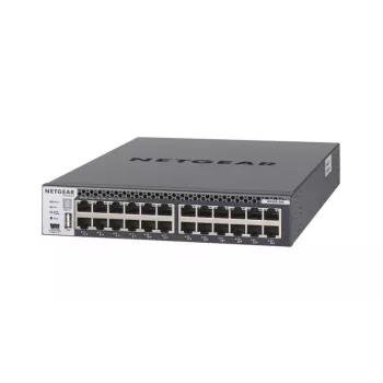 NETGEAR M4300-24X Managed L3 10G Ethernet (100/1000/10000) 1U Schwarz