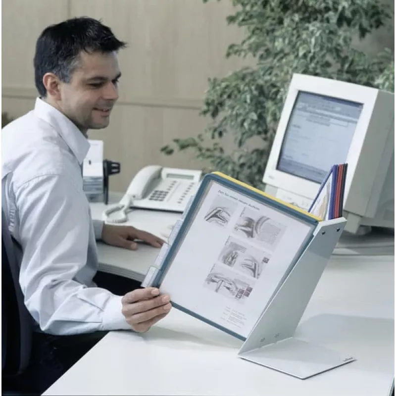 Dokumenten-Display-Karussell Schreibtisch Hochformat A4 Durable VARIO