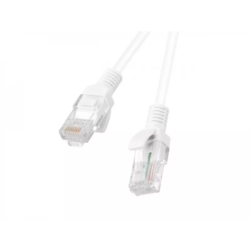 LANBERG Cat6 U/UTP Patchkabel Ethernet-Kabel 3 m Weiß, Litze 26 AWG, RJ-45–RJ-45, 250 MHz, PVC-Mantel