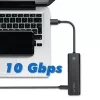 Hub USB-C, 4 Ports 2x USB-A, 2x USB-C, Schwarz