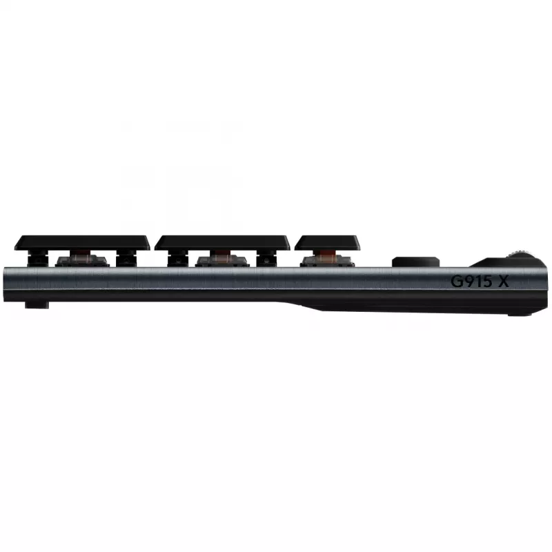 Logitech G G915 X - Tastatur - LIGHTSPEED - Hintergrundbeleuchtung - kabellos - 2.4 GHz, Bluetooth, USB - QWERTZ - Schweiz - Tastenschalter: GL Tactil
