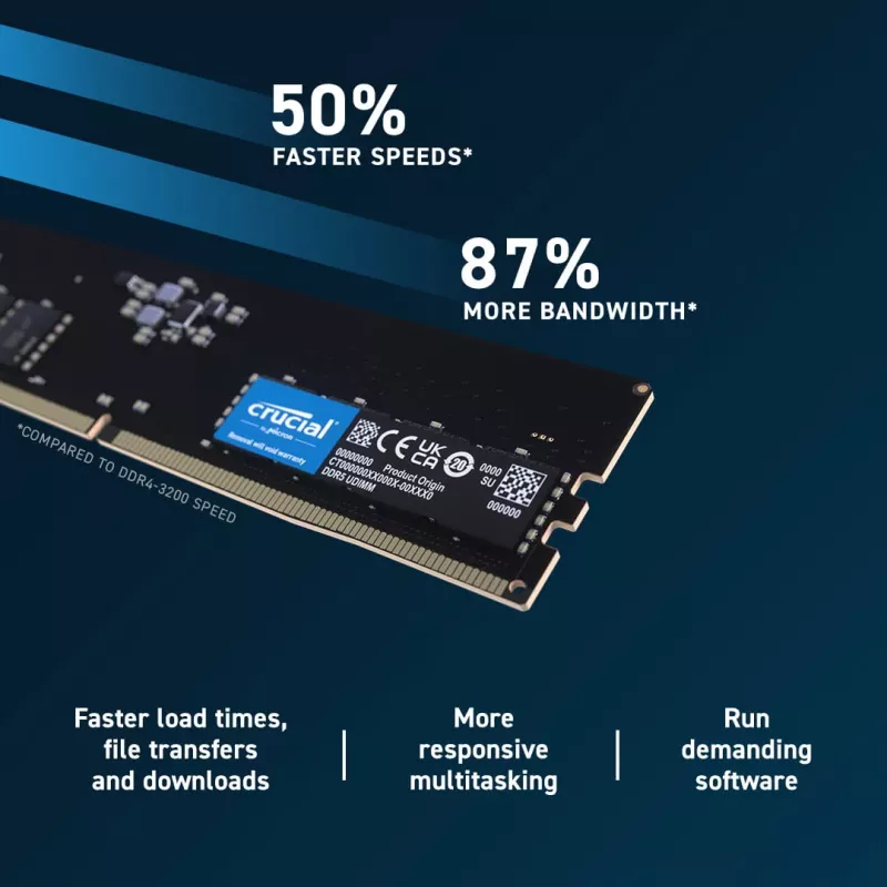 MEMORY DIMM 64GB DDR5-5600/KIT2 CT2K32G56C46U5 CRUCIAL