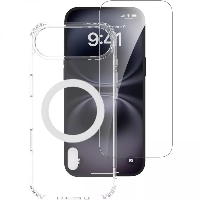4smarts 360° Premium Protection Set für Apple iPhone Air, MagSafe-kompatibel, Transparent