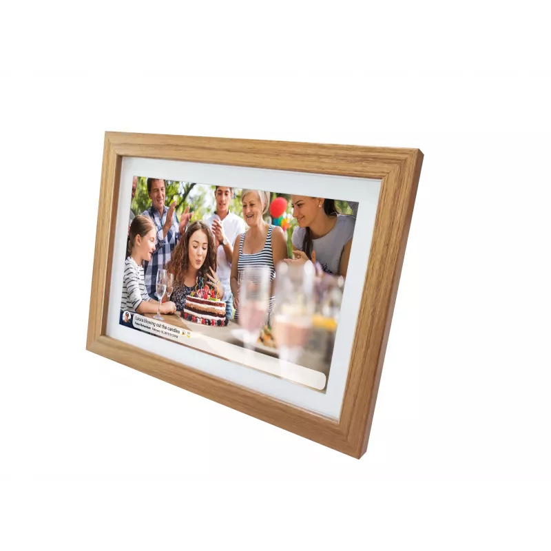 Denver Bilderrahmen mit FRAMEO 10.1 16GB helles Holz