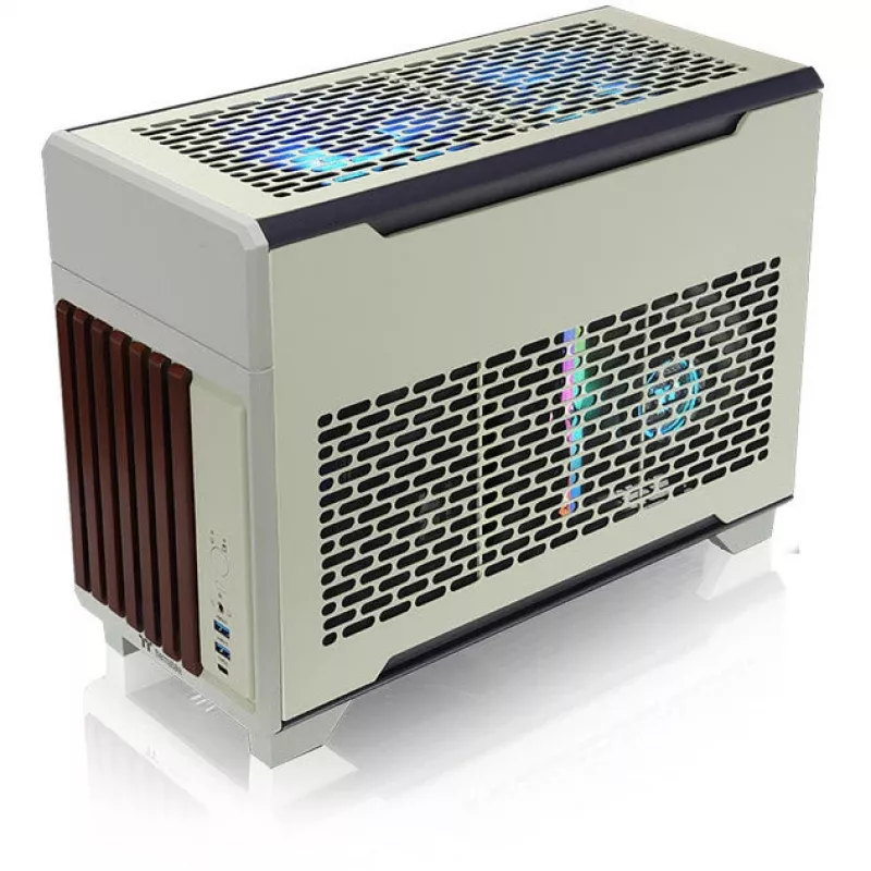 Mini-Gehäuse THERMALTAKE TR100 WS Matcha Grün, kompaktes Design, Unterstützung für mini-ITX/microATX