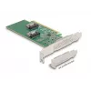 DeLOCK PCI Express 4.0 x16 Karte auf 4 x SFF-8639 NVMe - Bifurcation - Low Profile Formfaktor
