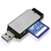 Hama 123900 Kartenlesegerät USB 3.2 Gen 1 (3.1 Gen 1) Schwarz, Silber