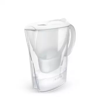 Wasserfilterkanne BRITA Marella mit Maxtra Pro Kartusche, 2,4 L Wassertank, weiß, ergonomischer Griff