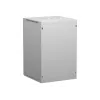 NETRACK 019-180-66-021 Wand-/Hängeschrank 19 Zoll 18 U/600 mm Glastür grau abnehmbare Seitenwände