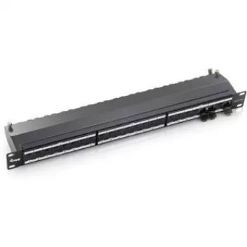 Equip 24-Port Cat.6A geschirmtes Patchpanel, Hellgrau