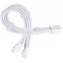 Netzteil-Verlängerungskabel SILVERSTONE EPS 12V 8‑pin (30 cm) weiß SST-PP07E-EPS8W-V2