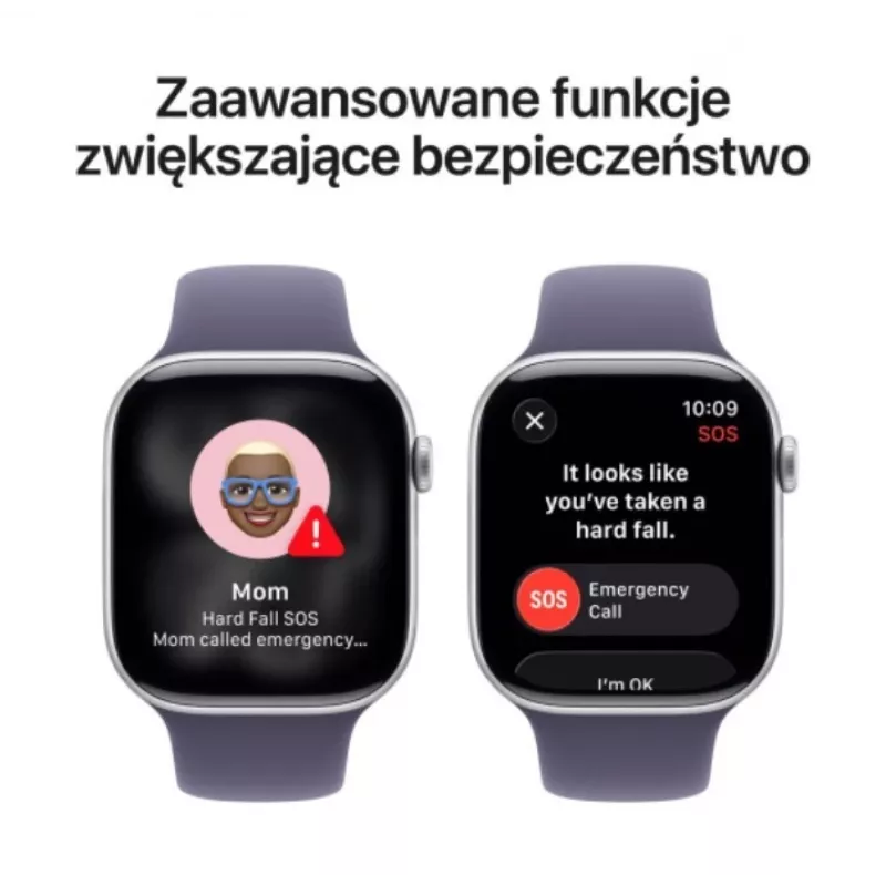 Watch Series 11 GPS 46mm Silber Aluminiumgehäuse mit Purple Fog Sportarmband - M/L