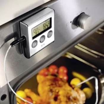 Lebensmittelthermometer GEFU digitaler Fühler 0–250 °C, Edelstahl, 16 cm Sensor