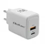 Ladegerät QOLTEC 51824 GaN 35W USB-C PD & USB QC 3.0, 5–20V, 1x USB-C, 1x USB-A