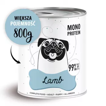 PAKA ZWIERZAKA Pepe Lamb - Nassfutter für Hunde - 800g