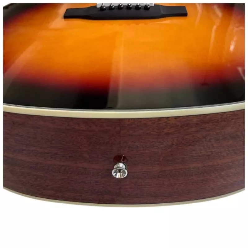 Elektroakustische Gitarre V-tone VEAG1 CE 4/4 Holz — Full-Size-Dreadnought, Cutaway, Fichtendecke, Mahagoni-Boden & -Zargen, eingebauter Vorverstärker
