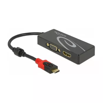 USB-Grafikadapter DeLOCK 87730 3840 x 2160 Pixel Schwarz