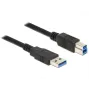USB-Kabel DeLOCK 85068 USB 3.2 Gen 1 2m USB A USB B Schwarz