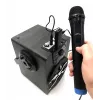 Karaoke-Mikrofon MEDIA-TECH MT395 Accent Pro — kabelgebunden, schwarz, Ein-/Ausschalter, max. Reichweite 20 m, 2er-Pack