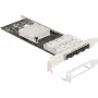 Delock PCI Express x4 Karte zu 4 x SFP Slot Gigabit LAN i350 (88342)