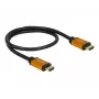 HDMI-Kabel DeLOCK 85729 2 m HDMI Typ A Standard Schwarz Gold