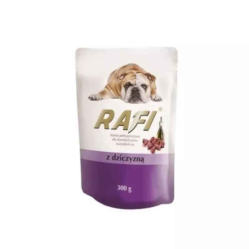 DOLINA NOTECI RAFI Nassfutter für Hunde Wild, Blaubeere, Cranberry 300 g