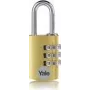 YALE YE3CB/38/131/1/GO Vorhängeschloss 38 mm Gold Kombinationsschloss (YE3CB/38/131/1/GO)