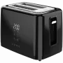 Elektrischer Toaster, schwarz, 220-240V, 50-60Hz, 780-930W, 2 Schlitze, 3 Modi, 7 Bräunungsstufen