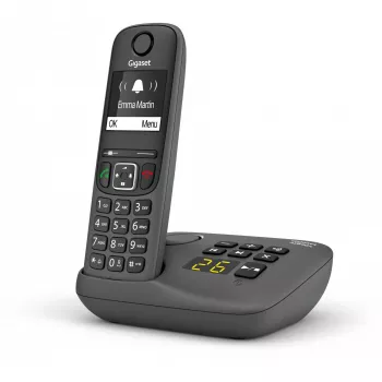 Analog/DECT-Telefon Gigaset AE690A Anruferkennung Kabelloses Handgerät Anthrazit