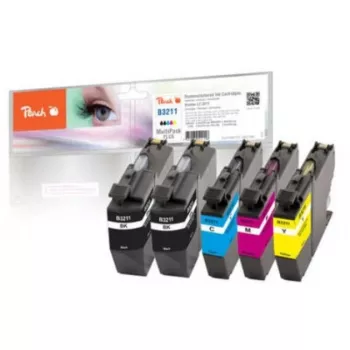 Peach PI500-274 Tintenpatrone 5 Stück Kompatibel Schwarz, Cyan, Magenta, Gelb