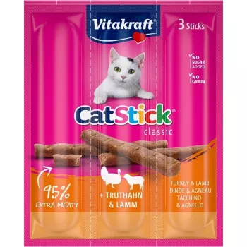 VITAKRAFT Cat Stick Türkei und Lamm - Katzensnacks - 18 g