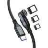 USB-C-Kabel 4smarts GravityCord 240W 1,8 m – USB-C-auf-USB-C-Hochleistungsladen und Daten