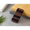 Smartphone-Hülle man and wood für iPhone XR — Ebenholzschwarz, schützende Hartschale