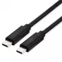 ROLINE USB4 Gen3x2 Kabel, CC, ST/ST, 40Gbit/s, 240W, schwarz, 0,8 m (11.02.9101)