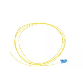 Pigtail LC/PC Single-Mode Extralink 1,5 m, 900 µm G.657.A1 FTTH, gelb, Easy-strip